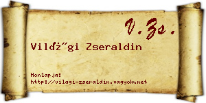 Világi Zseraldin névjegykártya
